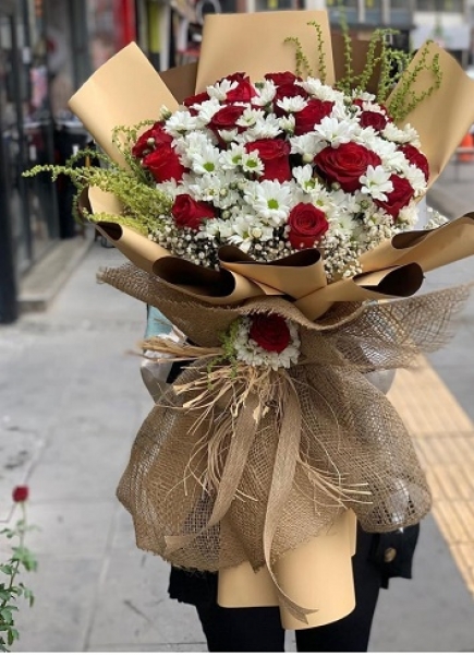 Papatyalı Gül Buketi